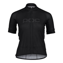 POC Women's Essential Road Logo Jersey Uranium Black/Uranium Black drive side